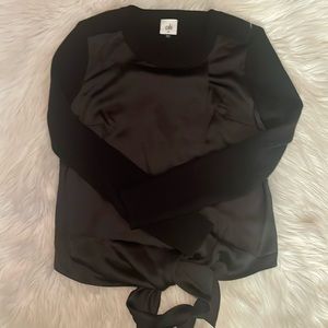 Cabi crosstie pullover black xs